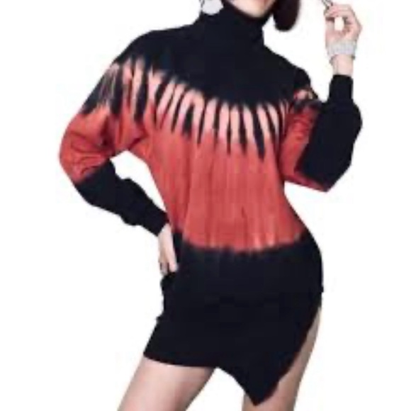 Young Fabulous & Broke Dip Dye Mini Dress Sz Small NWT Retro Boho Hippie - Picture 1 of 8